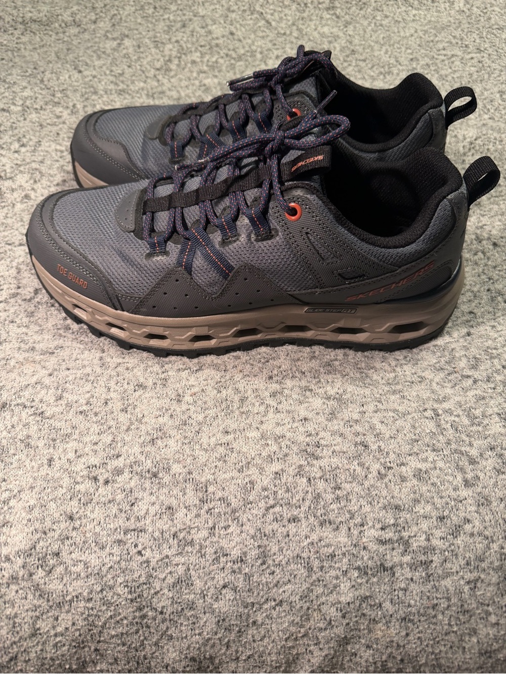 Skechers Men's 11.5 Glide Step Memory Foam Mesh Sport Comfort Casual Slate - Picture 4 of 9